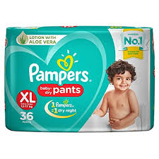 Pampers Baby Dry Pants Diaper (XL) - Pack of 36
